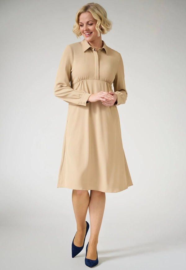 Vestido Chemise Virgo para Mulher-Sand-34 (UK 06)-RAG-Tailors-Fardas-e-Uniformes-Vestuario-Pro