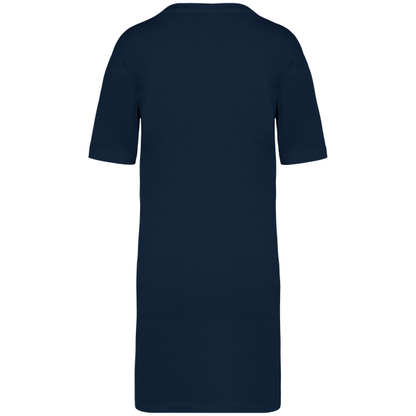 Vestido T-shirt Eco-responsável com Aspeto Lavado Senhora-RAG-Tailors-Fardas-e-Uniformes-Vestuario-Pro