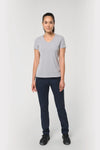 T-shirt Decote em V Antibacteriana de Senhora