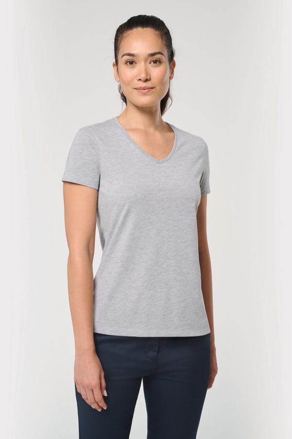 T-shirt Decote em V Antibacteriana de Senhora
