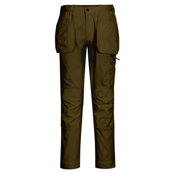 WX2 Calças de coldre elástico-Verde Oliva-UK28" DE44 FR36 EU42-RAG-Tailors-Fardas-e-Uniformes-Vestuario-Pro