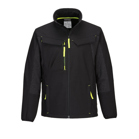 WX3 Casaco Softshell Híbrido Ecológico (2L)-Preto-S-RAG-Tailors-Fardas-e-Uniformes-Vestuario-Pro