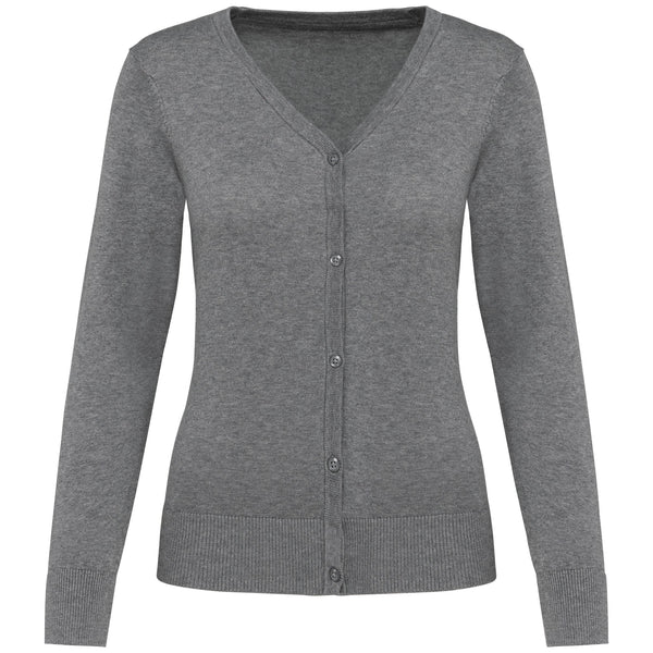 casaco de malha de senhora Supima®-Grey Heather-XS-RAG-Tailors-Fardas-e-Uniformes-Vestuario-Pro