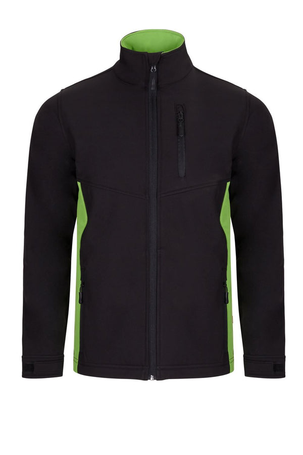 Casaco Soft Shell Total Match Indústria-Preto/verde Lima - 00/25-XS-RAG-Tailors-Fardas-e-Uniformes-Vestuario-Pro