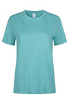 T-shirt de Mulher de Manga Curta Palm 190-Rich Turquoise - 515-XS-RAG-Tailors-Fardas-e-Uniformes-Vestuario-Pro