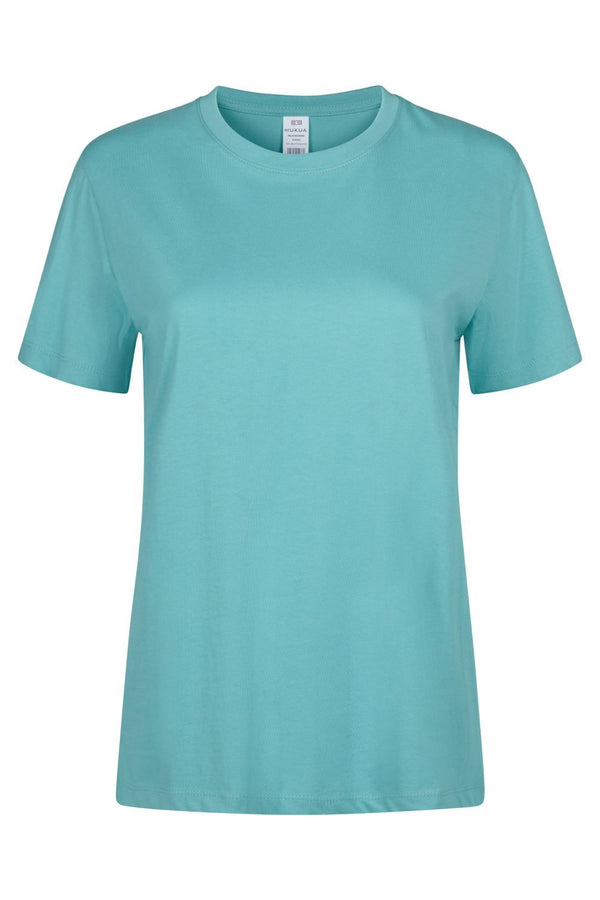 T-shirt de Mulher de Manga Curta Palm 190-Rich Turquoise - 515-XS-RAG-Tailors-Fardas-e-Uniformes-Vestuario-Pro