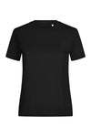 T-shirt de Manga Curta Feminina em Algodão Orgânico Coast Woman 165-Black - 200-S-RAG-Tailors-Fardas-e-Uniformes-Vestuario-Pro