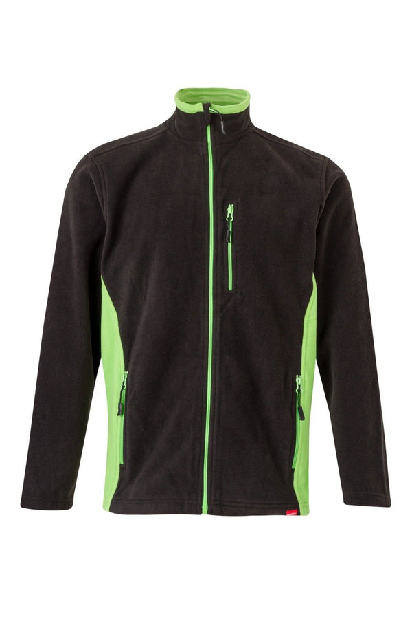Casaco Polar Bicolor-Preto/Verde Lima - 00/25-S-RAG-Tailors-Fardas-e-Uniformes-Vestuario-Pro