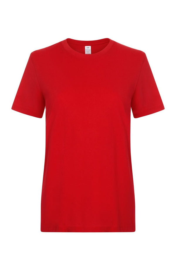 T-shirt de Mulher de Manga Curta Palm 190-Red - 400-XS-RAG-Tailors-Fardas-e-Uniformes-Vestuario-Pro