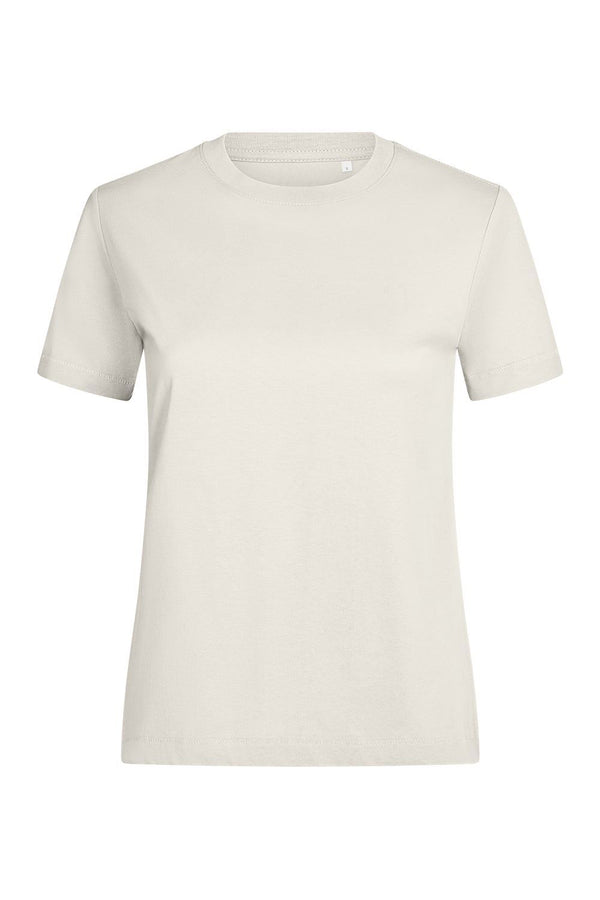 T-shirt de Manga Curta Feminina em Algodão Orgânico Coast Woman 165-Cream - 109-S-RAG-Tailors-Fardas-e-Uniformes-Vestuario-Pro