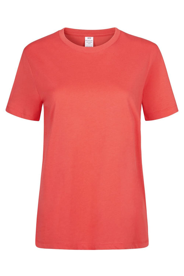 T-shirt de Mulher de Manga Curta Palm 190-Fresh Coral - 414-XS-RAG-Tailors-Fardas-e-Uniformes-Vestuario-Pro