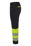 Calças Stretch recicladas bicolor com faixas segmentadas para mulher-RAG-Tailors-Fardas-e-Uniformes-Vestuario-Pro