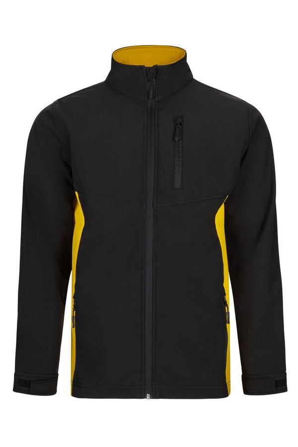 Casaco Soft Shell Total Match Indústria-Preto/amarelo - 00/17-XS-RAG-Tailors-Fardas-e-Uniformes-Vestuario-Pro