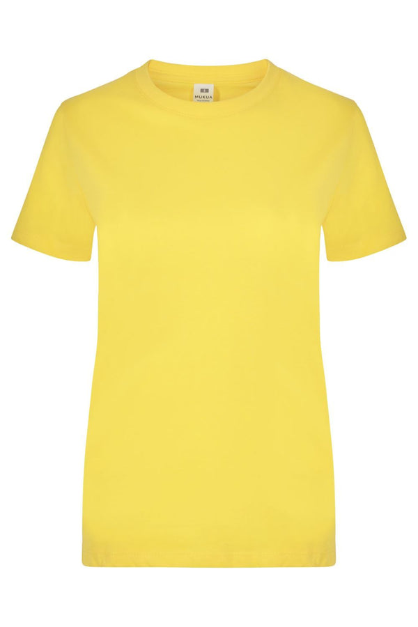 T-shirt de Mulher de Manga Curta Palm 190-Yellow - 300-XS-RAG-Tailors-Fardas-e-Uniformes-Vestuario-Pro