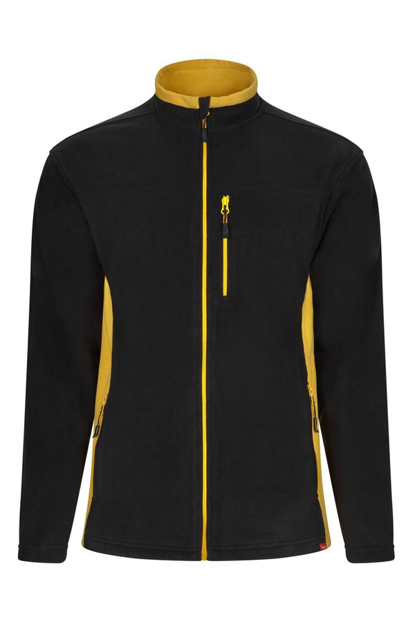 Casaco Polar Bicolor-Preto/Amarelo - 00/17-XS-RAG-Tailors-Fardas-e-Uniformes-Vestuario-Pro