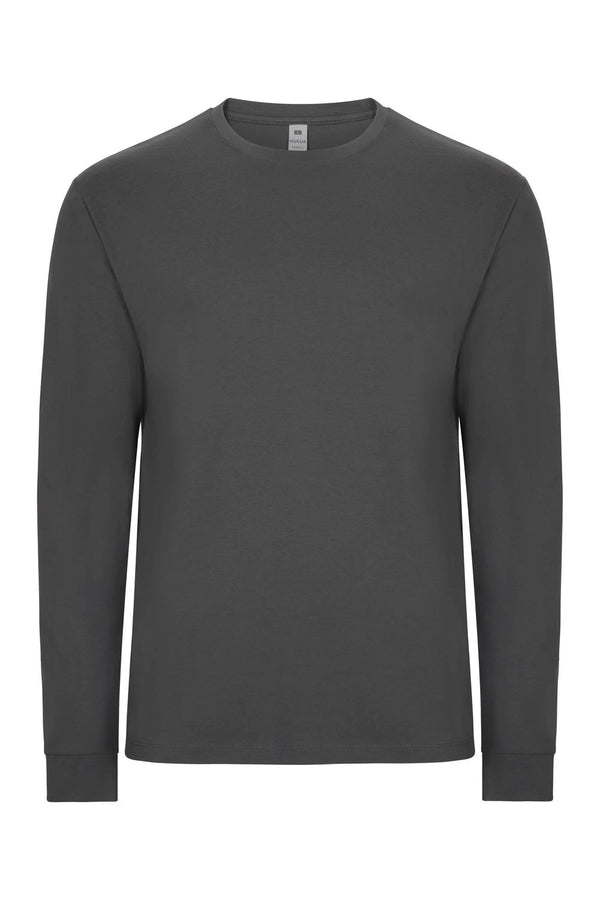 T-shirt Unissexo de Manga Comprida Palm LSL-Dark Grey - 201-XS-RAG-Tailors-Fardas-e-Uniformes-Vestuario-Pro