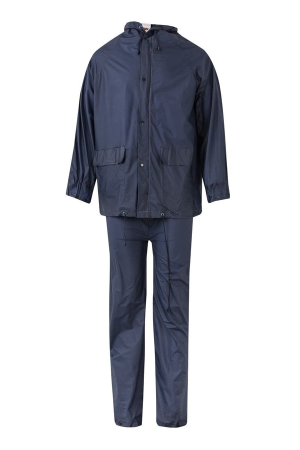 Fato de Chuva de Duas Peças com Capuz Oculto-Azul Marinho-M-RAG-Tailors-Fardas-e-Uniformes-Vestuario-Pro