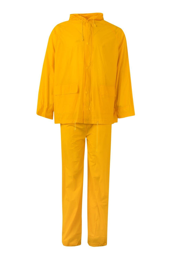 Fato de Chuva de Duas Peças com Capuz Oculto-Amarelo-M-RAG-Tailors-Fardas-e-Uniformes-Vestuario-Pro